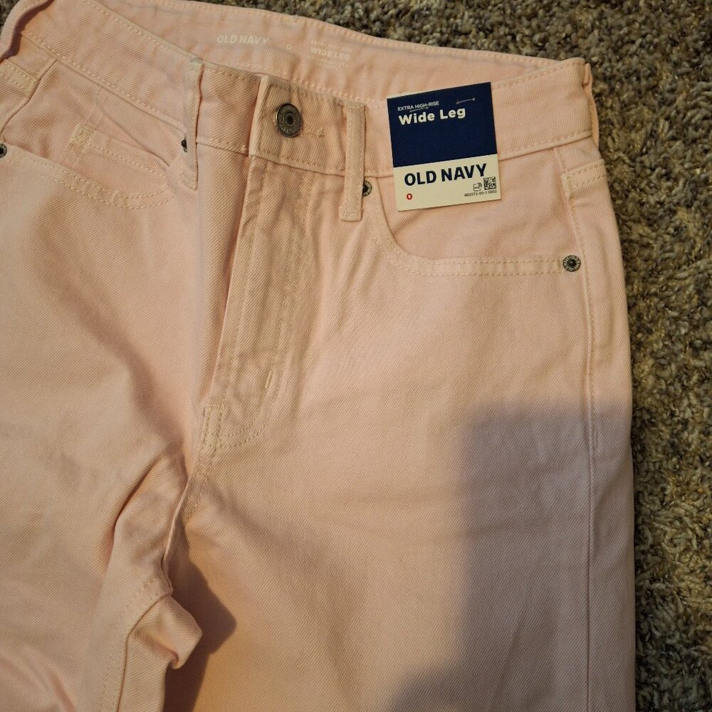Pink extra high rise Women's jeans NWT